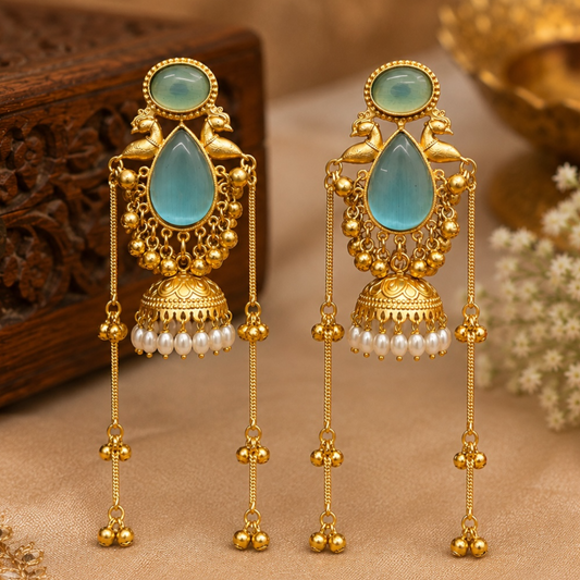 Swati Earrings - Sky