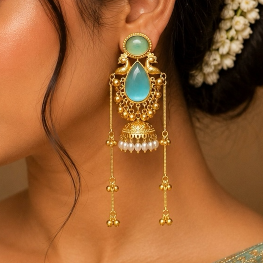 Swati Earrings - Sky