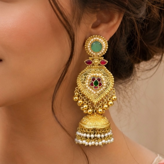 Mahima Earrings - Pista