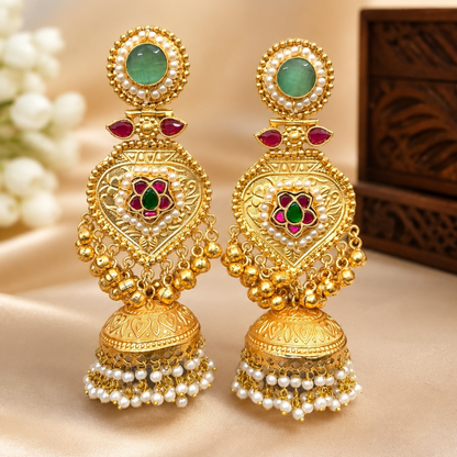 Mahima Earrings - Pista