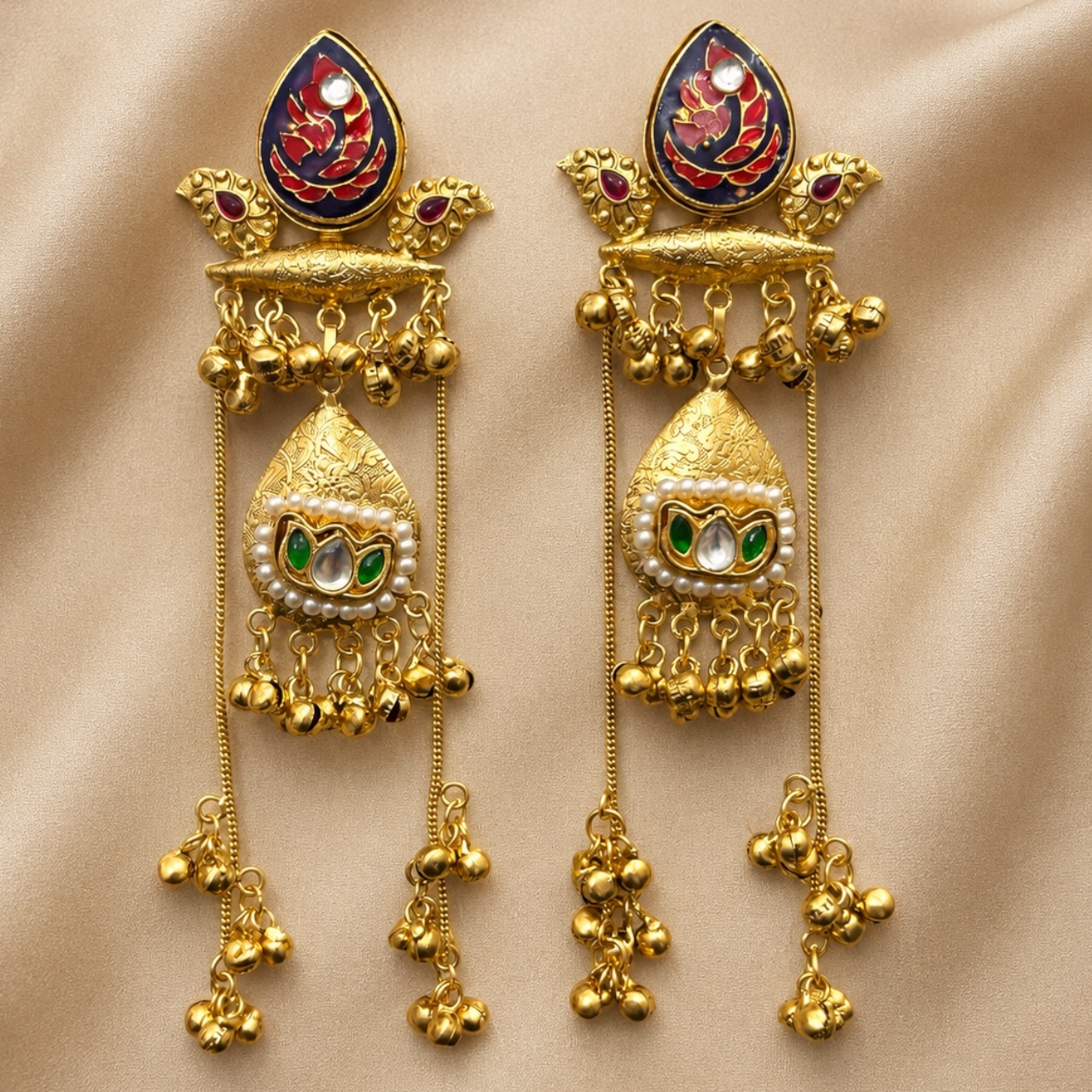 Kalini Earrings - Purple