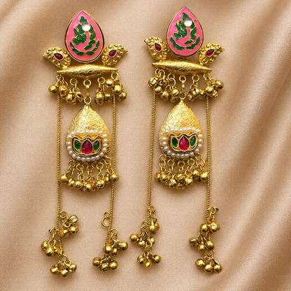 Kalini Earrings - Pink