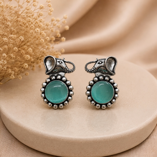 Gaj Brass Studs - Mint
