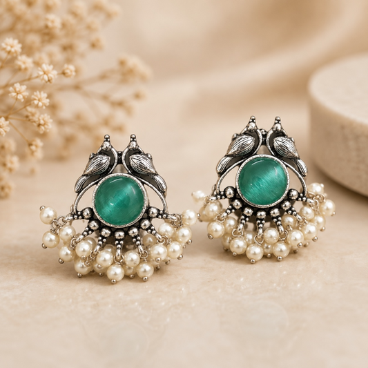 Tira Brass Studs - Mint