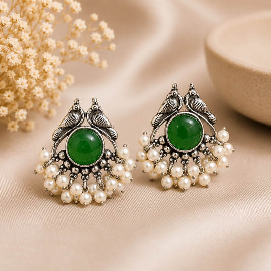 Tira Brass Studs - Parrot