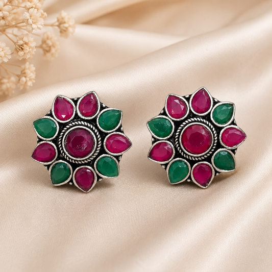 Rose Brass Studs - Multi