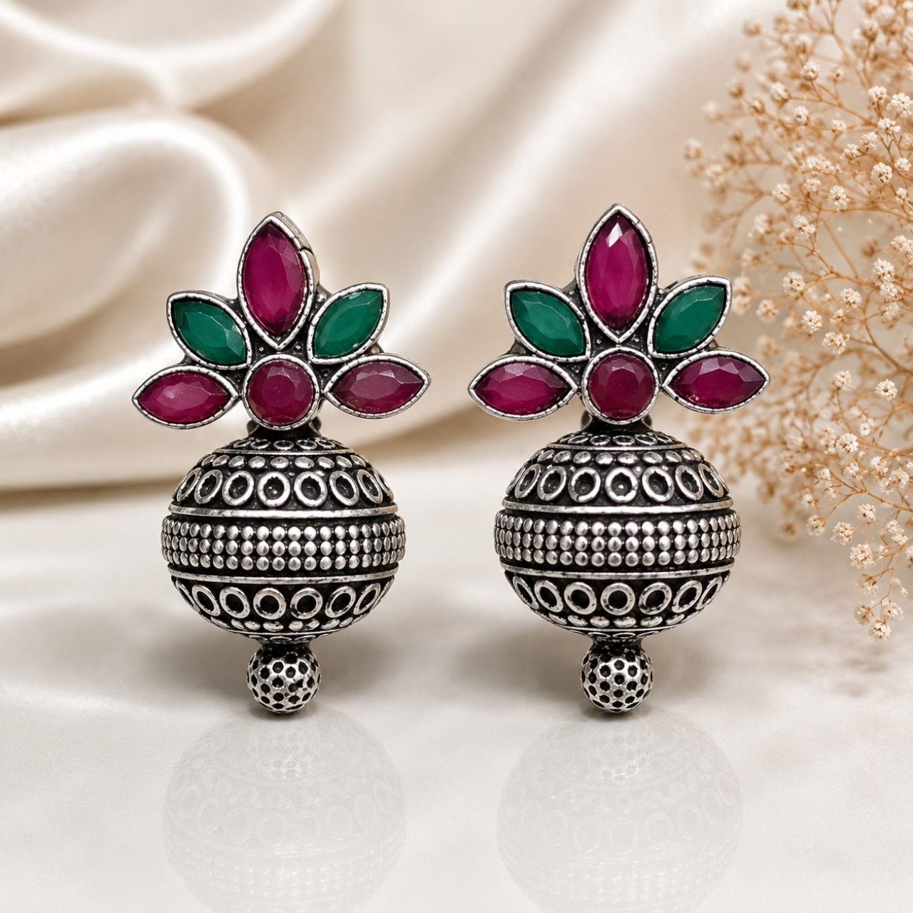Manya Brass Studs - Multi