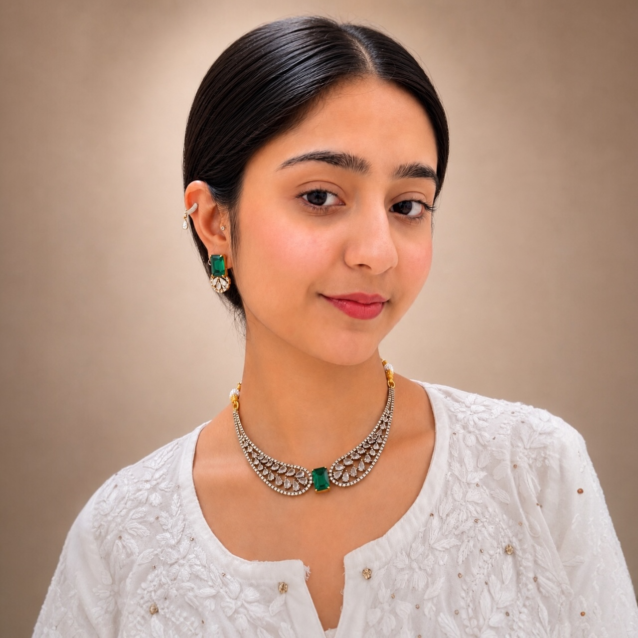 Ruhi Ad Hasli Necklace - Green